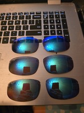 MAUI JIM HO'OKIPA MJ-407-11 BLUE POLARIZED SUNGLASSES 64-17-130 3 Sets Of USED