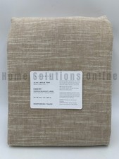 Pottery Barn Emery Linen Blackout Curtain Oatmeal 50" x 96" Q10M