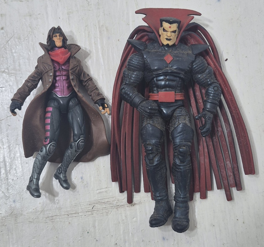 Gambit & Mister Sinister Action Figures From Marvel Comic Pack Loose X-Men