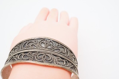 BA Suarti Sterling Silver 925 Cuff Bracelet 7.5
