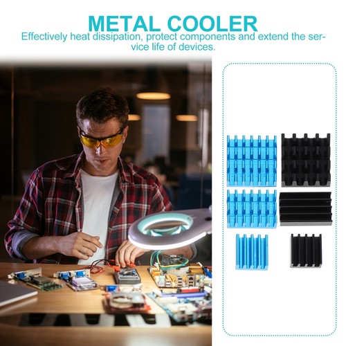 6 Pcs Heat Sink Motherboard Aluminum Voltage Regulator Metal Cooler - 第 5/12 張圖片