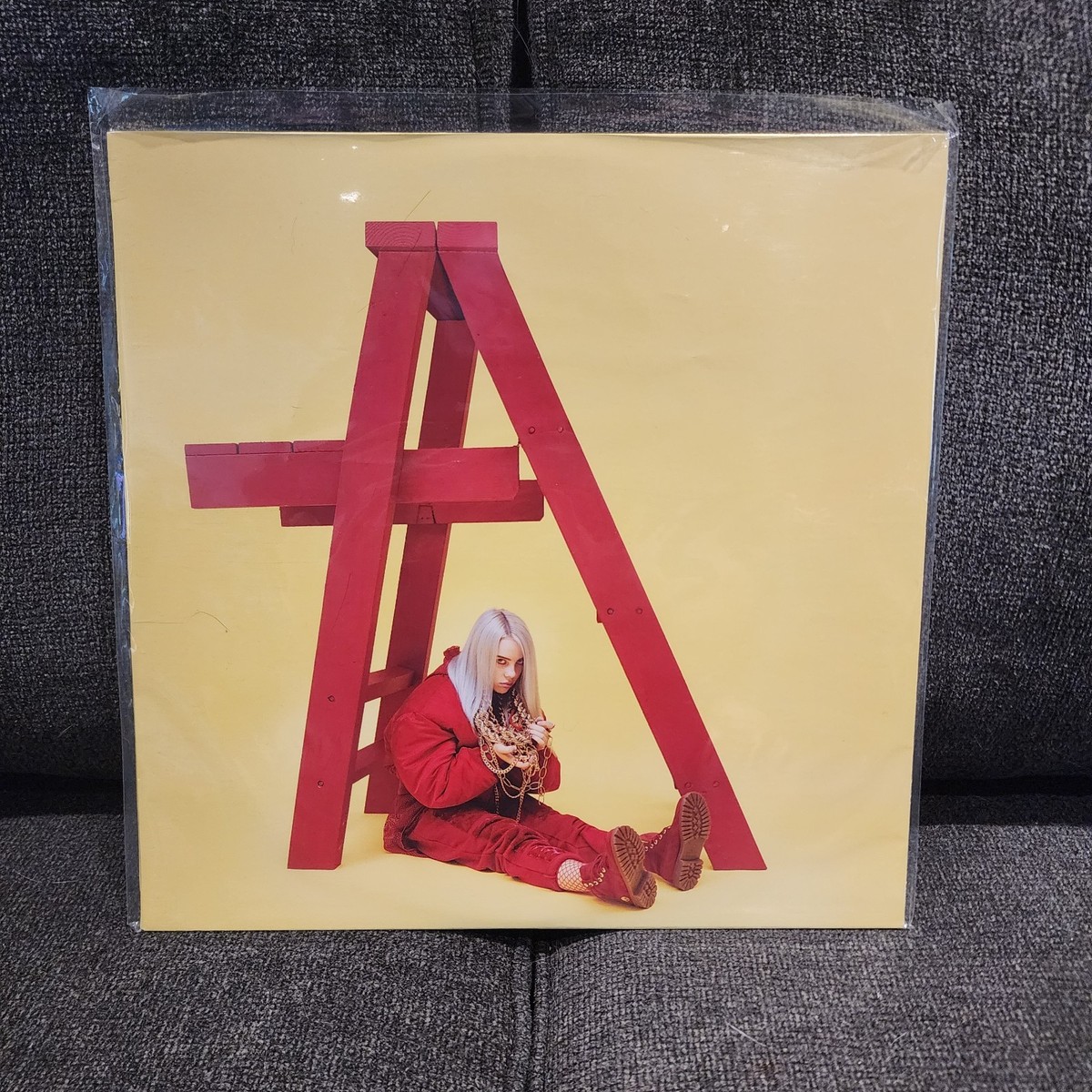 Billie Eilish Don't Smile at Me レコード red 41RtkOzlglL.jpg_BO30,255,255,