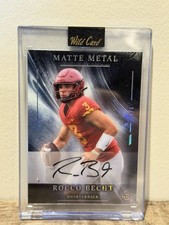 Wild Card Matte Metal Rocco Becht Rookie Auto 1/1 2026 Football Card