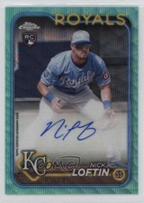 2024 Topps Chrome Update Aqua Wave Refractor 85/199 Nick Loftin #AC-NL Auto 13kb
