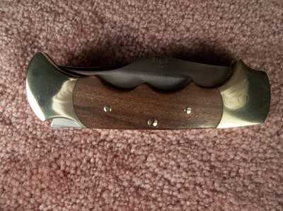 #ad #ad VINTAGE RIGID FOLDING HUNTER KNIFE APACHE G9 PREOWNED IN EXCELLENT CONDITION $299.95
