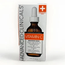Advanced Clinicals Brightening Vitamin C Serum Dark Spots 1.75 Fl Oz READ DESC
