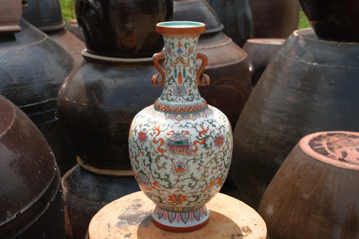 乾隆Mark 印第安纳中国古董花瓶| eBay