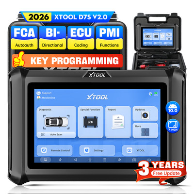 2026 XTOOL D7S Automotive OBD2 Scanner Bidirectional Key Programmer ECU Coding