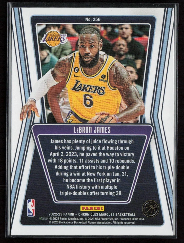 2022-23 Panini Chronicles #256 LeBron James Pink - Image 2 of 2