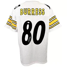 Plaxico Burress autographed signed jersey NFL Pittsburgh Steelers JSA COA
