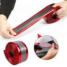 2M Car Auto Door Carbon Fiber Plate Bumper Scuff Cover Sill Anti-Scratch Sticker