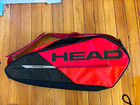 HEAD Tour Team Tennis Racket Bag Case, Black/Red Carry Bag