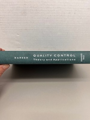 Quality Control Theory & Applications Hansen 1963 Hardcover Prentice-Hall
