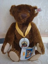 STEIFF 1997 MARGARETE STEIFF BROWN JUBILEE BEAR LIMITED EDITION WITH MEDALLION
