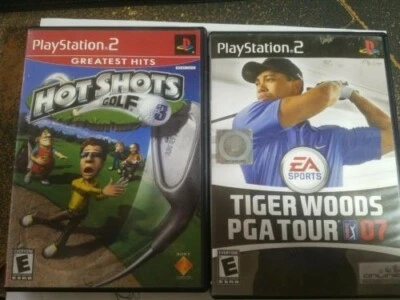Tiger Woods PGA tour 07 Hot Shots Golf 3 ps2 wholesale video game lot / bundle. - Photo 1/4