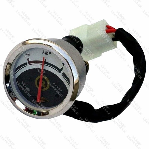 Ampèremètre 12 V face NOIR BLANC POUR ROYAL ENFIELD BULLET CLASSIC 350/500 CC - Bild 8 von 13