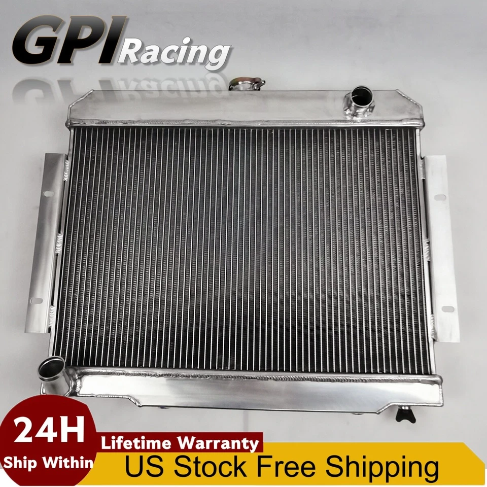 Radiador de aluminio de 3 filas para Jeep CJ5/CJ6/CJ7 1972-1986 Scrambler CC583 Foto 4 de 4