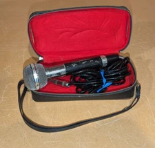 Vintage 1960s Claricon 38-650 Unidirectional Dynamic Mic Microphone w Case