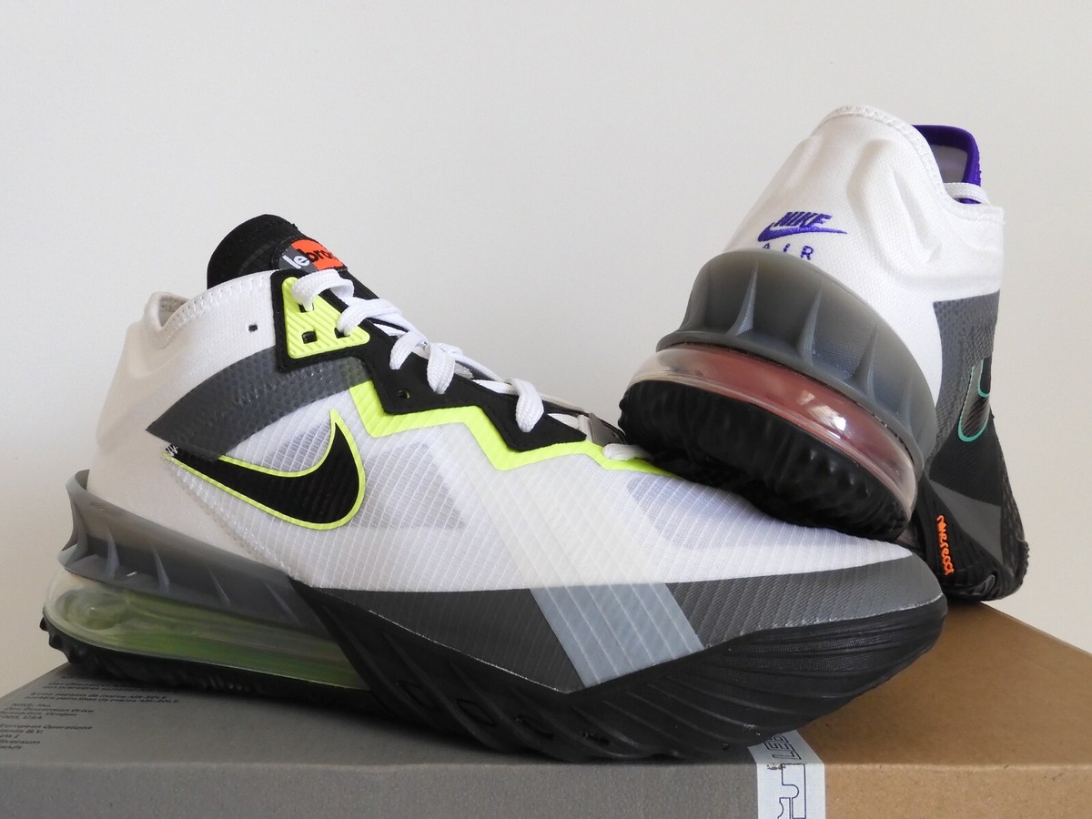 【新品 32cm】 NIKE LEBRON 18 XVIII NIKE LEBRON XVIII 18 LOW AIR MAX 95 GREEDY WHITE-BLACK-IRON