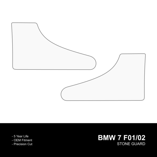 BMW 7 Series F01/F02 Stone Guard Protective Clear Vinyl | 1/4 Panel | 09-15 - Afbeelding 1 van 4