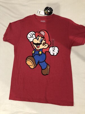 Super Mario T-shirt Men s Size Medium New With Tags Red Mario Brothers