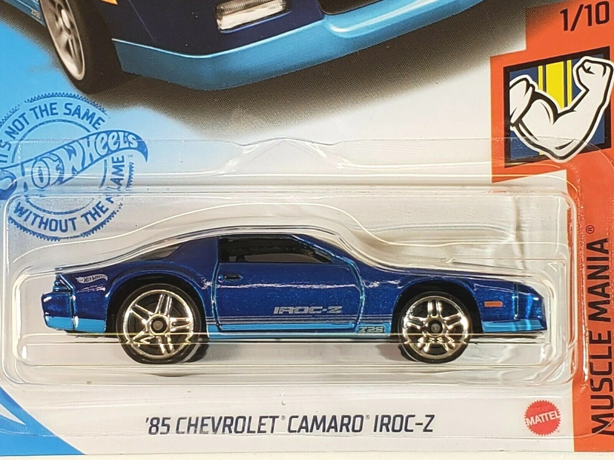 2021 Hot Wheels 85 Metallic Blue Chevrolet Camaro IROC Z 191 250