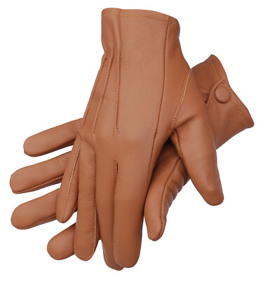 Men's Dress Driving Cycling Genuine Lambskin Leather Unlined Gloves | eBay