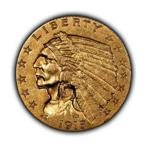 1915 G$2.50 Indian Head Gold Quarter Eagle - SKU-G4051