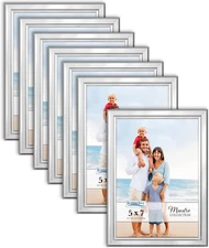 5X7 Picture Frames Set, Silver, 12 Pack