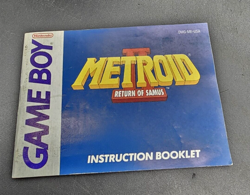 METROID II Return of Samus Nintendo GAME BOY Instruction Manual Booklet **ONLY**