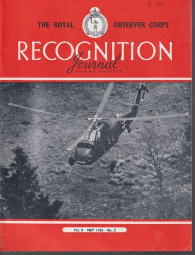 Sikorsky S-58 R.O.C Anerkennungsjournal & Gazette Vol.8 #5 Mai 66 Trainingshilfe - Bild 1 von 3