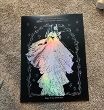 Taylor Swift Folklore Album August Slipped Away Twirling Foil Lithograph Poster