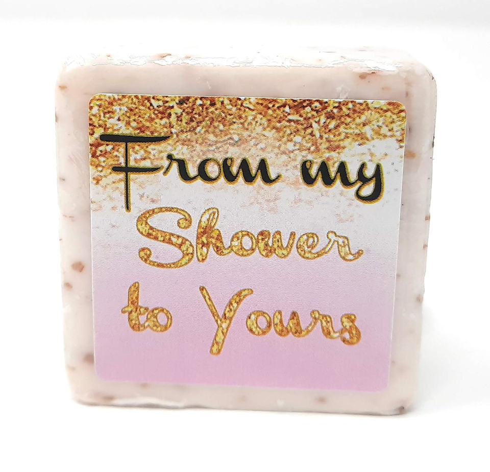 12 Pink and Gold Glitter Soap Favors 1.5oz Soap Favors Pink and