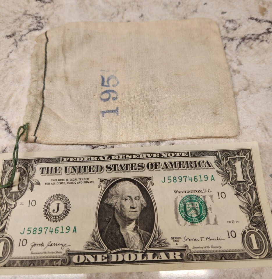 Small Vintage Cloth Tool BagSloan Valve Company, Franklin Park, Ill