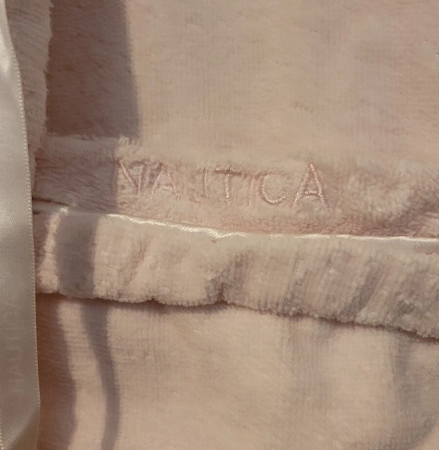 Nautica Talla S/M P/M Bata Rosa con Cinturón Logo Parche Bolsillos Excelente Estado A++ Foto 2 de 4