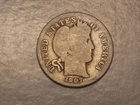 1907 Barber Dime (Very Attractive)