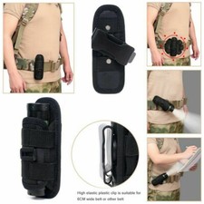 Tactical Flashlight Pouch Handheld Flashlight Holder with 360 Rotatable Clip