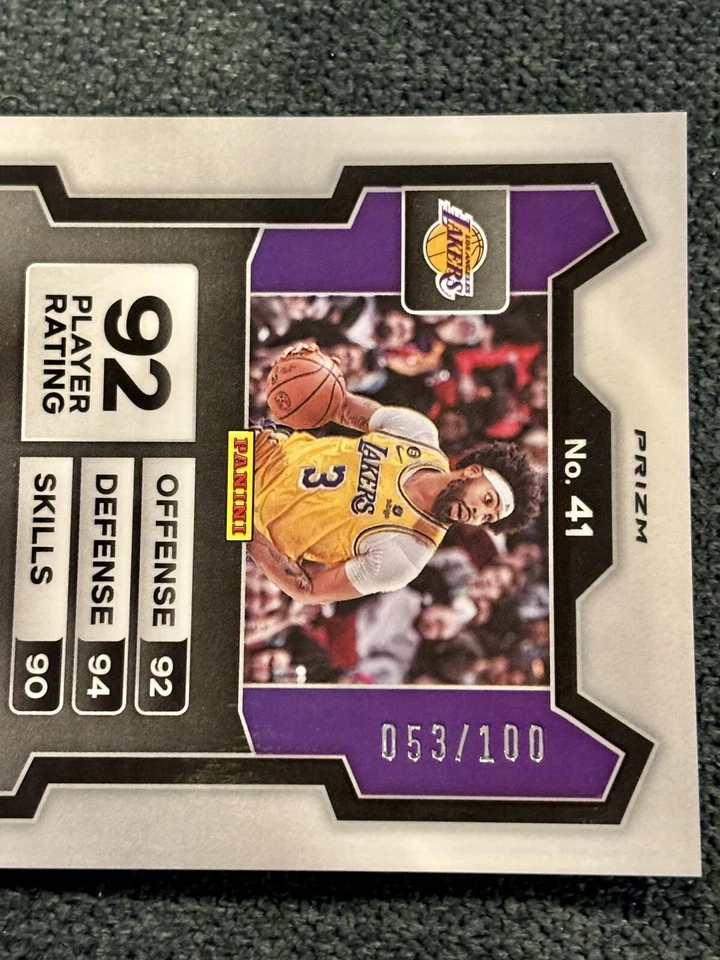💎2023-24 Prizm Monopoly ANTHONY DAVIS 🚨Red Money Shimmer /100 Lakers SSP - Image 3 of 3