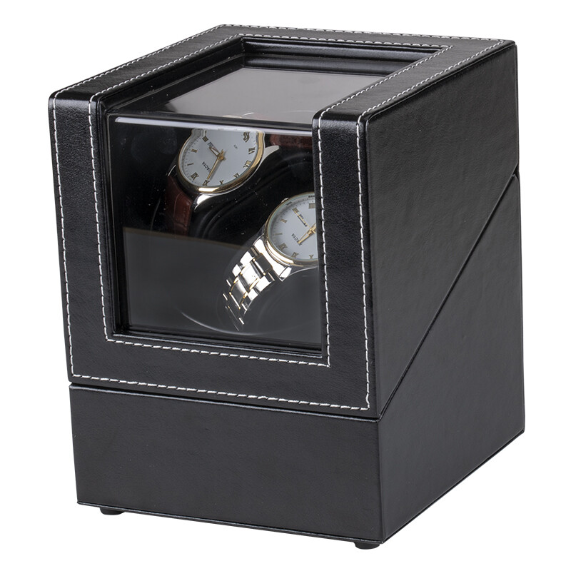 Uhrenbeweger 2 Uhren Watch Winder Holz Korpus Uhrenbox für Automatikuhren