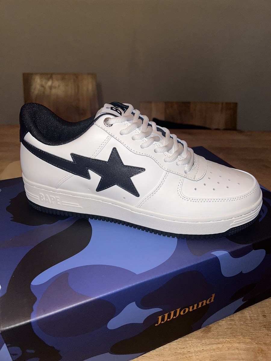 BAPE x JJJJOUND Bape sta White & Dark Navy Size UK 8 (US 9 BAPE x JJJJOUND Bape sta White & Dark Navy Size UK 8 (US 9