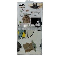 Removable Star Wars The Mandalorian Baby Yoda Peel  Stick Wall Decals