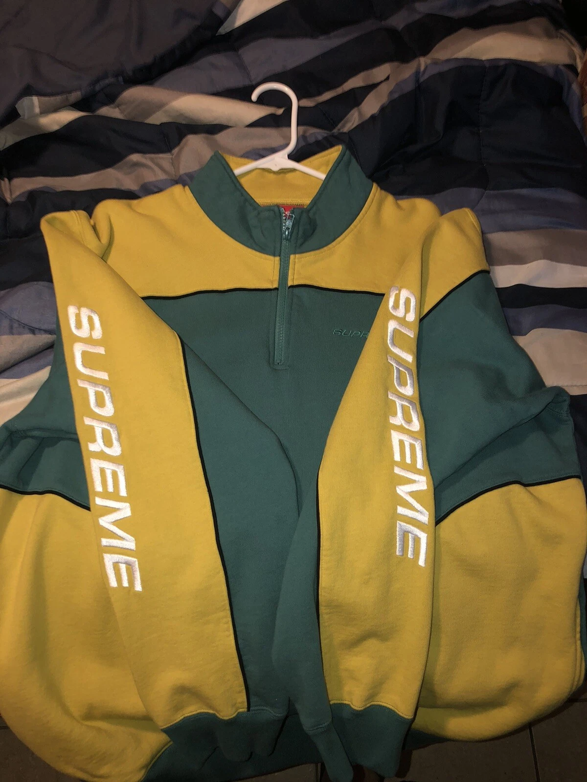Supreme F/w18 Half Zip Pullover Size L 100% Authentic