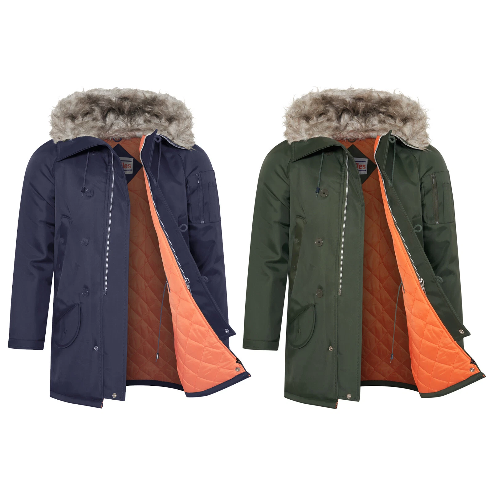 Parka Insulated Padded Quilted Achilles Arctic Winter Jacket Snow