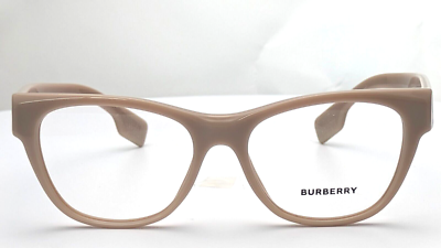 NEW BURBERRY B 2301 3807 BEIGE UNISEX EYEGLASSES 53MM 16 140 Burberry Eyeglasses Womens B2301 3807 Beige Square Designer  main image 4