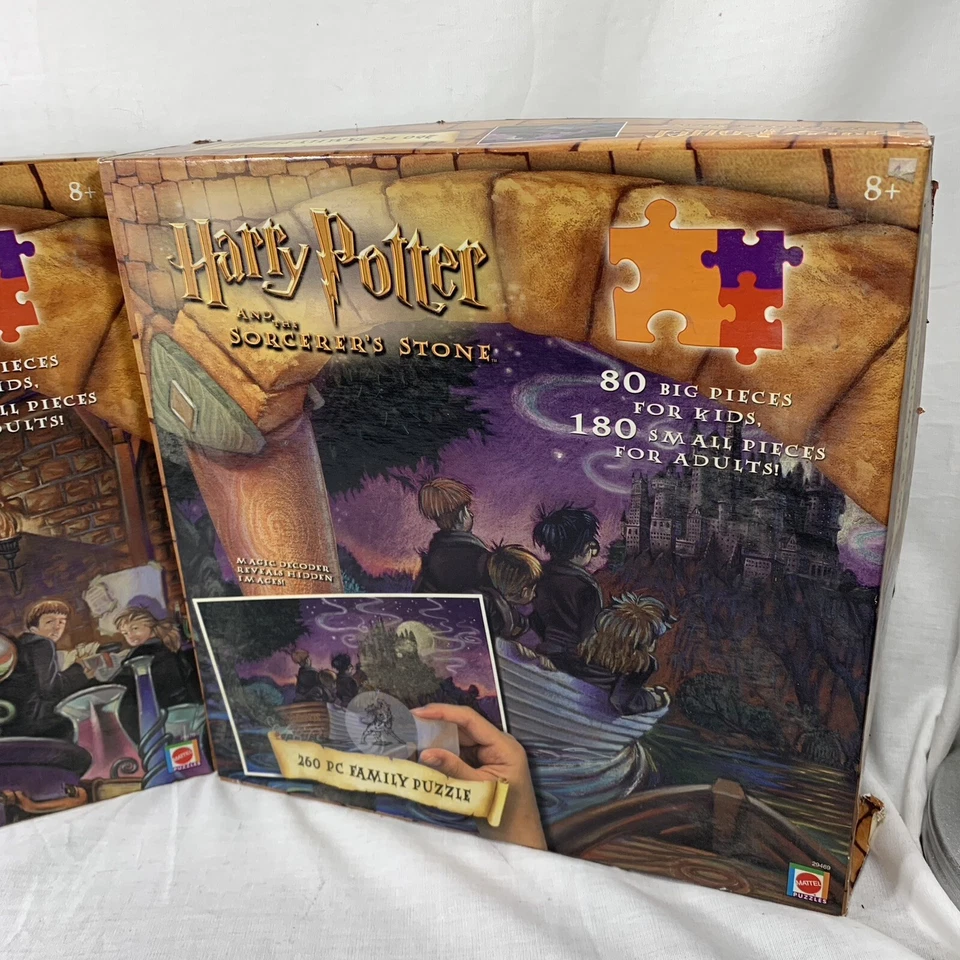 (2) Rompecabezas vintage 2000 Mattel Harry Potter Sorcerer’s Stone Snape Ron Hermione Foto 3 de 4