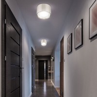 Led Aufbau Lampe Decken Strahler Silber Ess Wohn Zimmer Beleuchtung Flur Leuchte