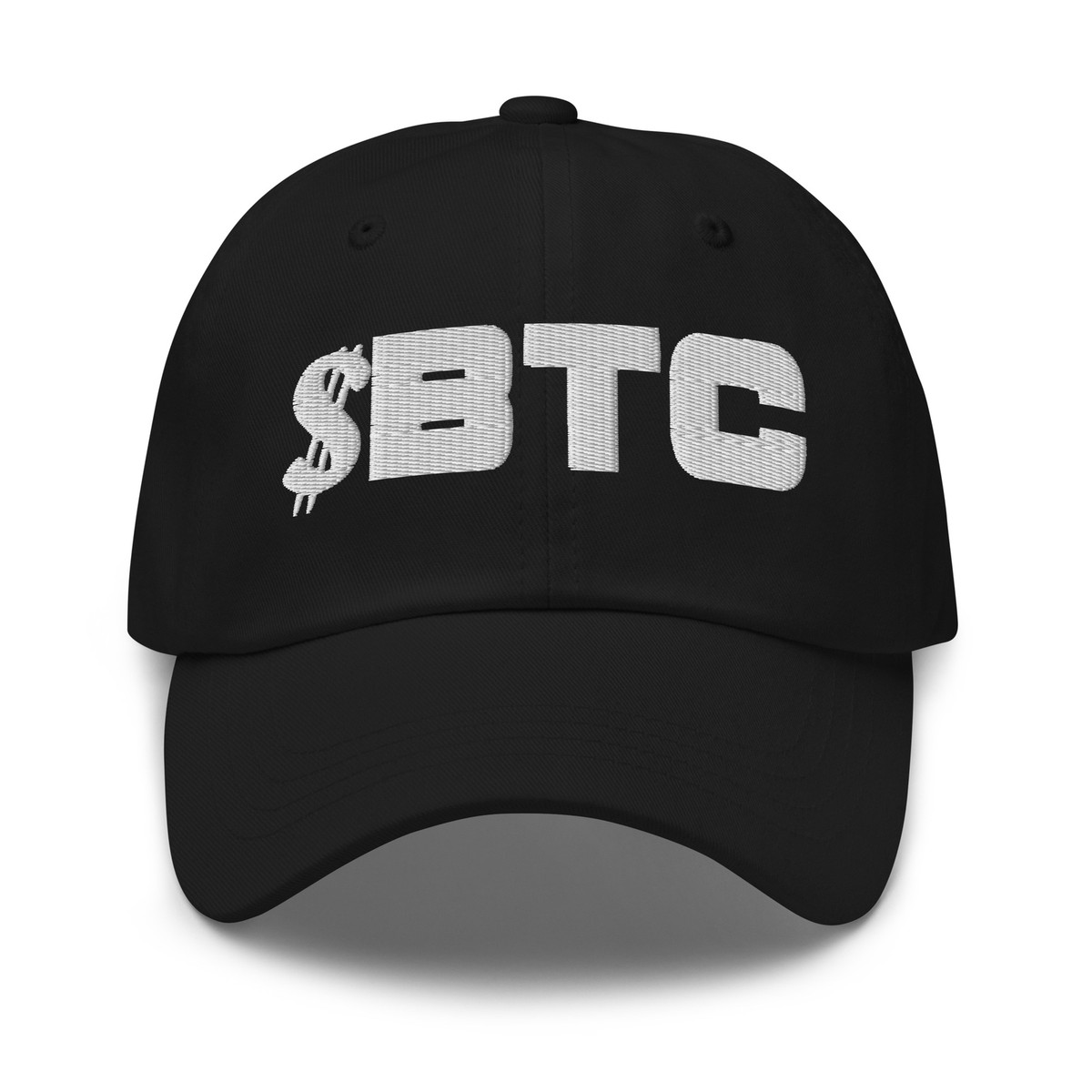 BTC Bitcoin Ticker Cryptocurrency Embroidered Baseball Cap Dad hat | eBay
