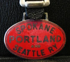 SPOKANE PORTLAND SEATTLE Railway Trademark Logo Pocket Watch Fob Railroad Train