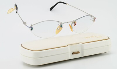 VIDI VICI Brille Suchy Design Legende 2378 Luxury Rimless 22K Gold Silver 90s  