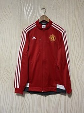 MANCHESTER UNITED 2016 2017 PRE MATCH FOOTBALL SOCCER TRACK JACKET ADIDAS AC1927